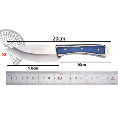 Multi-Purpose Knives with Colored Wooden Handles – Fruit, BBQ, Camping, and Kitchen Knives in 3CR13 Steel