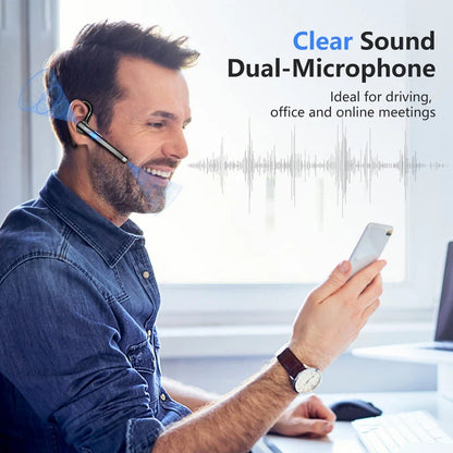 Hands-Free Convenience: Wireless Headphones with Microphone - Bluetooth Fone De Ouvido Auriculares Inalámbricos, Clear Sound Earphones