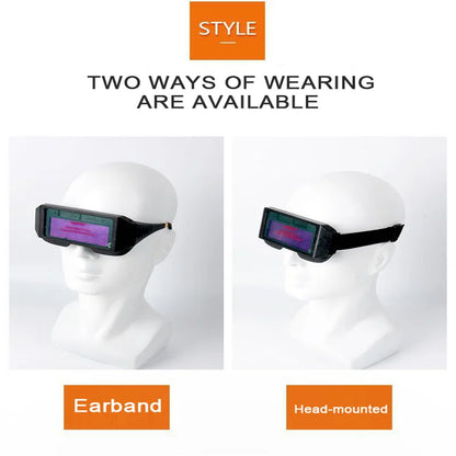 Automatic Dimming Welding Glasses | Solar Goggles for Argon Arc Welding, Anti-Glare Tools for Welders