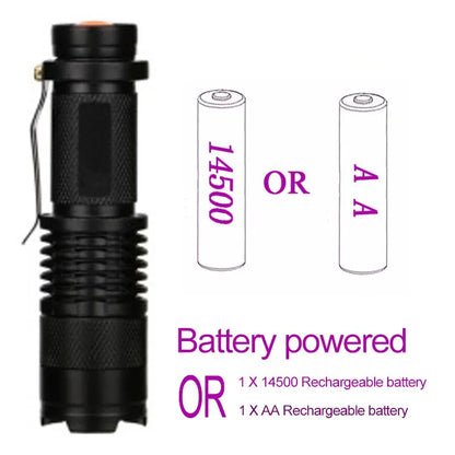 UV LED Portable Flashlight 395nm | Black Light Wavelength Violet Flashlight | Pet Urine & Scorpion Detector Torch