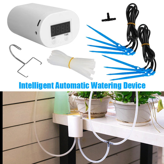 Automatic Watering Pump Controller – 8/4/2 Head Drip Irrigation Device with Pump Timer for Garden, Flower Plants, and Home Sprinkler