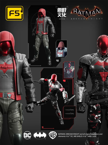 F5 ROUNDD CULTURE Batman: Arkham Knight Deathstroke and Red Hood Anime Figure – Blind Box, Assemble Movable Model Toy for Collection and Gifts