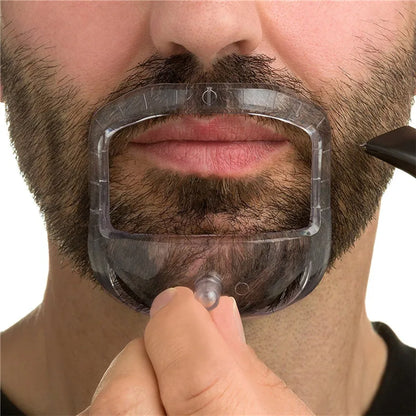 5pcs/set Transparent Beard Styling Tool - Mustache Shaping and Shaving Template for Men