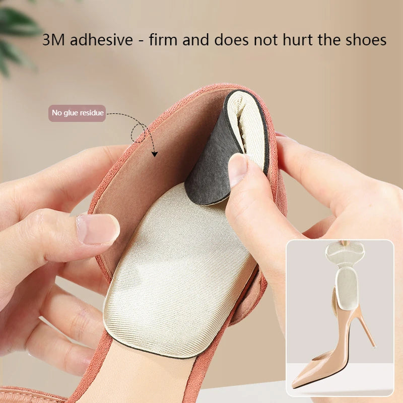 T-Shaped Sponge Heel Stickers - Shoe Cushion Protectors for High Heels - Inserts, Pads, Adjusters for Women's Shoes