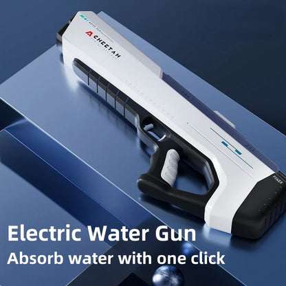 High Pressure Electric Water Gun – Automatically Absorbs Water, Kids Outdoor Toy for Summer Pool Games, Ideal Gift