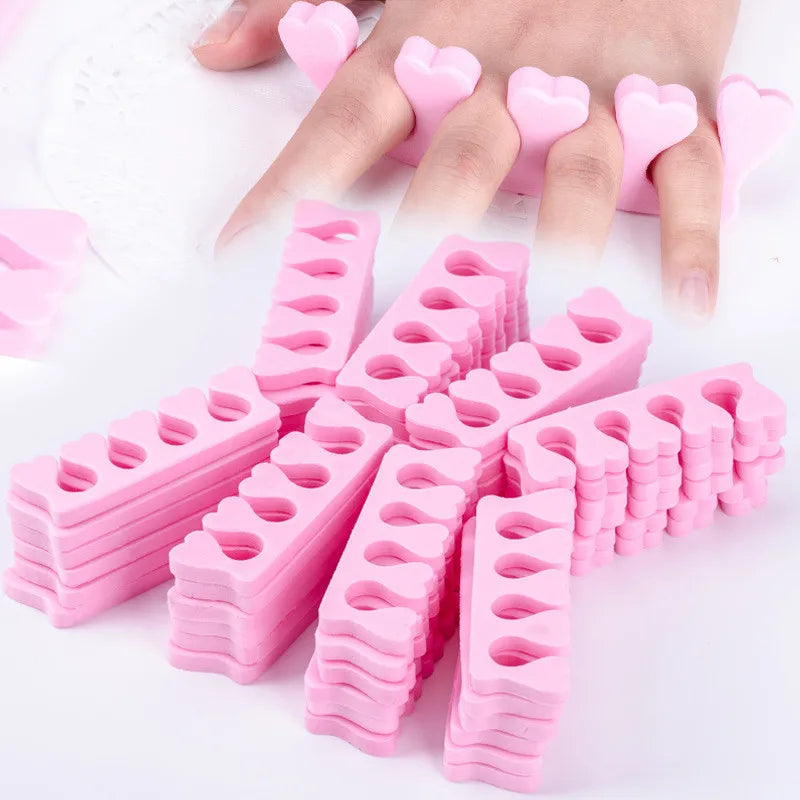 200pcs Nail Art Toe Separators - Soft Sponge for Manicure and Pedicure - UV Gel Polish Beauty Tools, Manicure Pedicure Kit