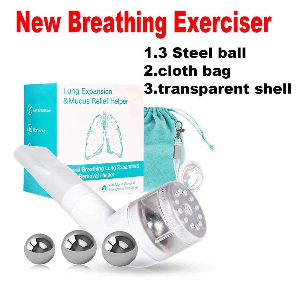 Outdoor Handheld Mucus Removal Device: Portable Lung Breathing Trainer for First Aid - Effective Breathing Exercise Instrument and Lung Expander