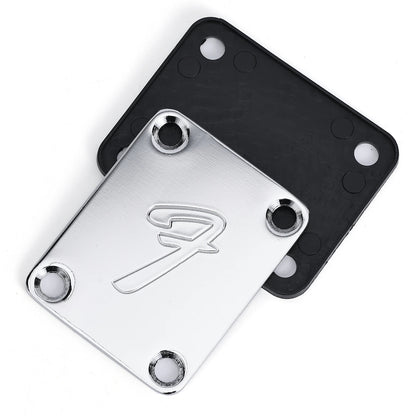 Vintage-style Electric Guitar Neck Plates - Protector with Screws, Fits Most Guitars and Basses