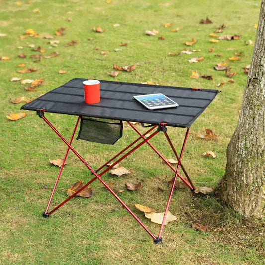 Foldable Outdoor Camping Table - Portable Desk for Beach, Hiking, Climbing, Fishing, & Picnic - Compact Folding Table, Essential Camping Supplies