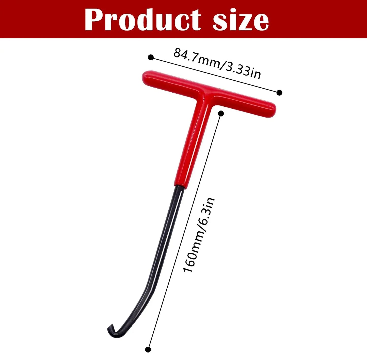 Motorcycle Exhaust Spring Hook: T-Shaped Handle Pipe Spring Wrench Puller Installer Tool