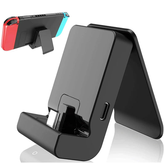 LinYuvo Charging Dock for Nintendo Switch/Lite/OLED - Portable Adjustable Stand with USB Type-C Charger Port