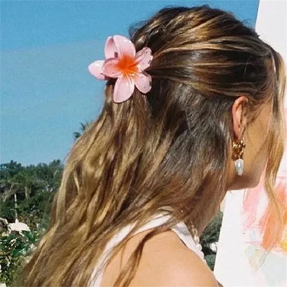 2/4PCS Boho Flower Hair Clips for Women – Large Egg Flower Barrettes and Hair Accessories