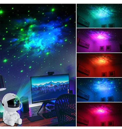 Galaxy Star Projector LED Night Light – Starry Sky Astronaut Lamp for Bedroom and Home Decoration, Children's Gifts