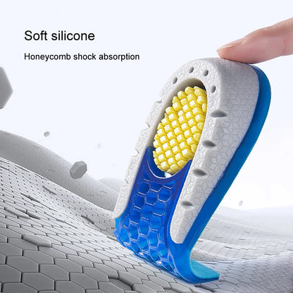 High-Quality TPE Heightened Insoles: 1-3cm Lift, Silicone Gel Heel Pads for Men and Women - Invisible Height Increase