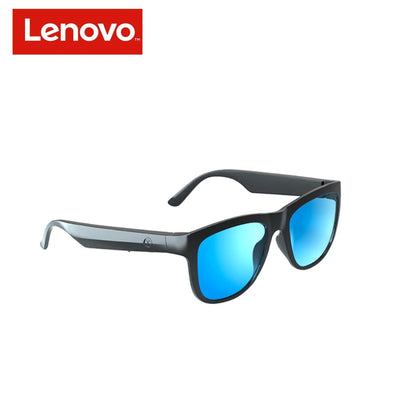 Lenovo Lecoo C8 Smart Glasses Headset - Wireless Bluetooth Sunglasses with HD Mic, Earphone and Calling Headphones for Outdoor Sports