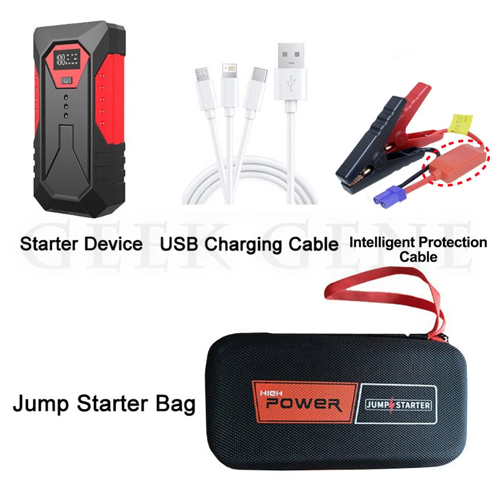 New 1200A Car Jump Starter & Power Bank - 18000mAh Battery Charger for Petrol & Diesel Cars - Auto Battery Booster for Easy Car Starting