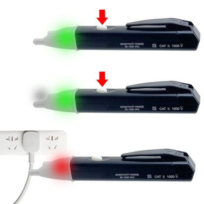 AC/DC Voltage Detector – Smart Non-Contact Tester Pen Meter, 90-1000V Current Electric Sensor Test Pencil