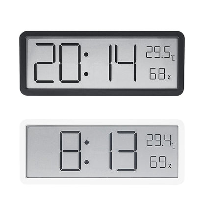 Digital Alarm Clock - LCD Display, Multifunctional Temperature and Humidity, Ultra-Thin Electronic Clock for Room Home Decor