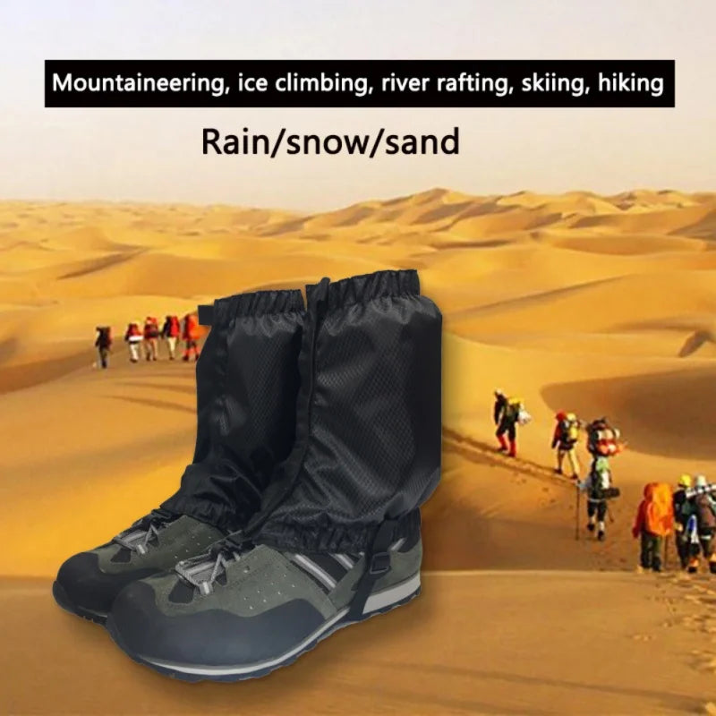 Waterproof Unisex Leg Covers: Legging Gaiters for Climbing, Camping, Hiking, Skiing - Snow Gaiters for Travel Shoe Protection