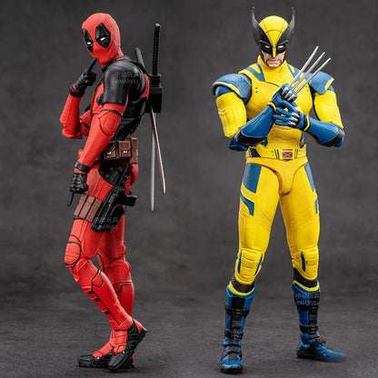 ZD Original X-Men Deadpool and Wolverine PVC Articulated Figure - Collectible Model Toy