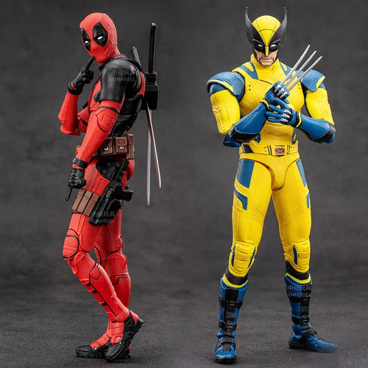 ZD Original X-Men Deadpool and Wolverine PVC Articulated Figure - Collectible Model Toy