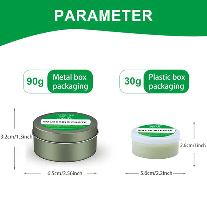 Lead-Free Soldering Paste Rosin Flux - Easy Soldering for Iron, Stainless Steel, Nickel Sheets & Solder Wire Repair