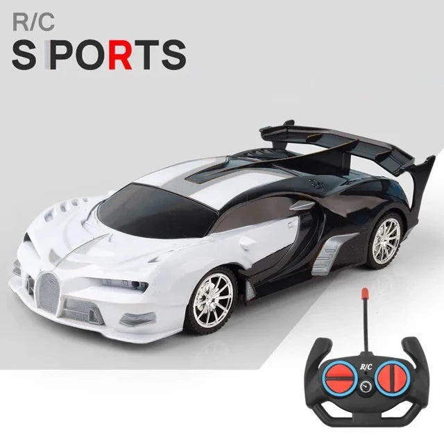 1/18 Scale RC Sports Car with LED Light - 2.4G Radio Remote Control, High-Speed Drifting Vehicle, Racing Toy for Boys and Girls