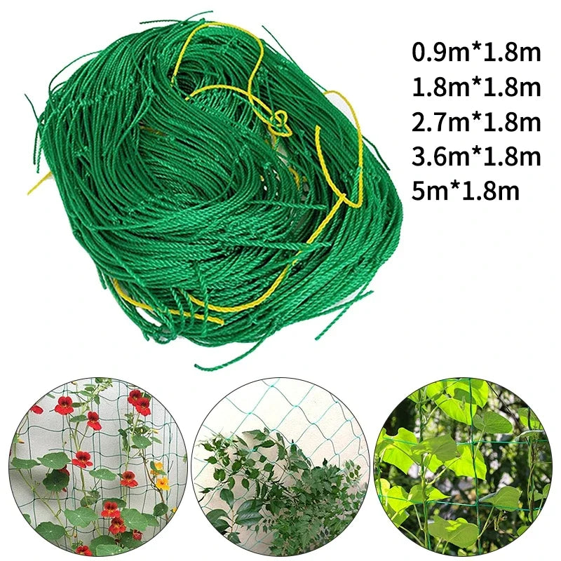 Durable Nylon Garden Climbing Netting for Strong Plant Trellis - Ideal for Loofah, Morning Glory, Flowers, and Cucumber Vine