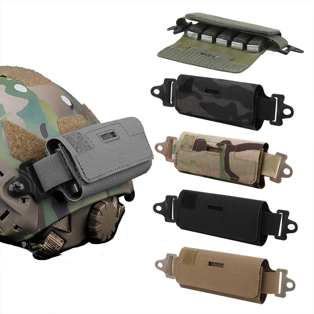 Tactical Helmet Counterbalance Weight Bag – NVG Counterweight Pouch for OPS-Core Fast BJ PJ MH Airsoft Helmets, Helmet Accessories