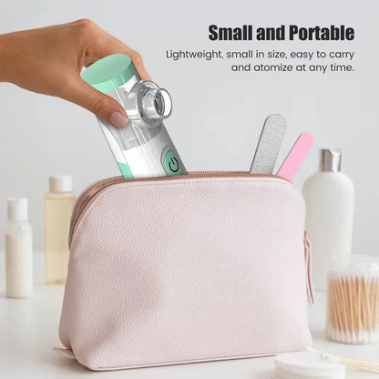 Outdoor Portable Nebulizer - Silent Mesh Mini First Aid Kit for Handheld Asthma Inhaler - Kids, Adults Emergency Device