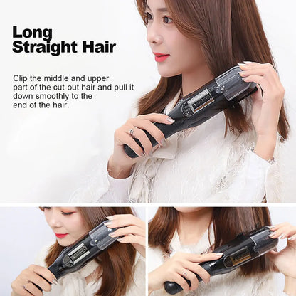 Professional Cordless Hair Ends Trimmer - Automatic Split Remover for Women, Ideal for Dry, Damaged, and Brittle Hair