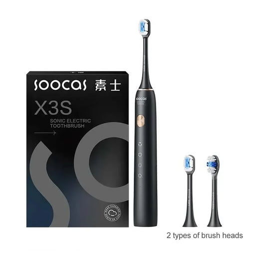 SOOCAS X3S Sonic Electric Toothbrush – IPX8 Waterproof, 180-Day Battery Life, Ultrasonic with Soft Cloud Toothbrush Heads