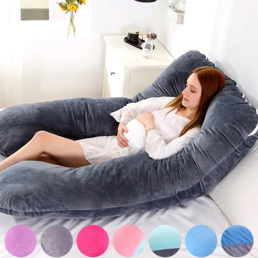 120x70cm Pregnancy Pillow | Soft Maternity Support Cushion for Pregnant Women | Breastfeeding and Sleep Comfort