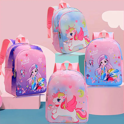 2023 Baby Girls Engineering Backpack – Cartoon School Bag for Kids Ages 2-6, Small Kindergarten Backpack, Cute Design