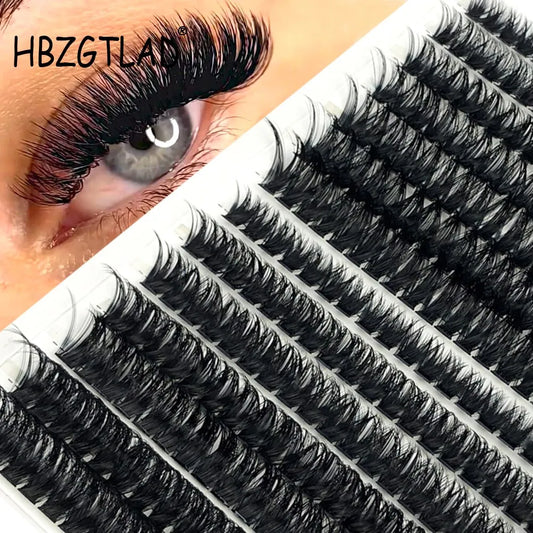 Mixed Tray Individual Lashes: 3D Russia Volume Eye Lashes - Soft, Natural Mink Cluster False Eyelashes - 30D, 40D, 60D, 80D Options