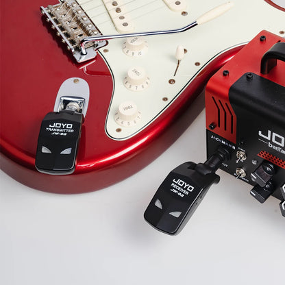 JOYO JW-03 Wireless Guitar System - 2.4GHz 4 Channels Transmitter and Receiver for Electric Guitar & Bass Amplifier