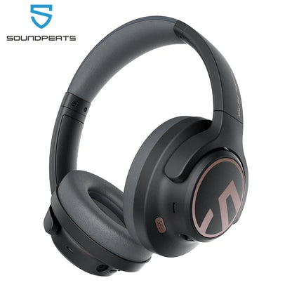 SoundPEATS Space Bluetooth 5.3 Headphones - Wireless Hybrid Active Noise Cancelling Headphones with 123H Playtime, Mic, and Multipoint Connection