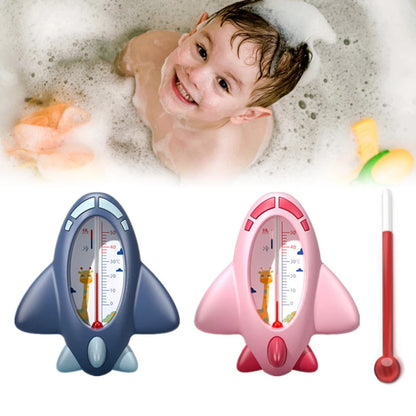 Baby Bath Thermometer - Aircraft Shaped Floating Waterproof Sensor for Safe Water Temperature Monitoring