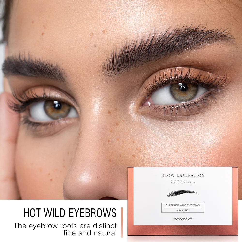 Pro Brow Lift Kit: Perming Eyebrow Lamination with Cling Film - Nutrition Keratin Perming Lotion for Home Use