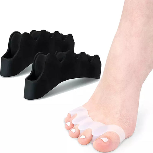 Silicone Finger Toe Protector Set - Separators, Stretchers, Straightener, Bunion Protector - Pain Relief Foot Care in 5 Colors