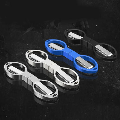 Portable Folding Scissors - Carbon Steel Fishing Line Cutting Tools, Mini Tackle Supplies for Multifunctional Needlework