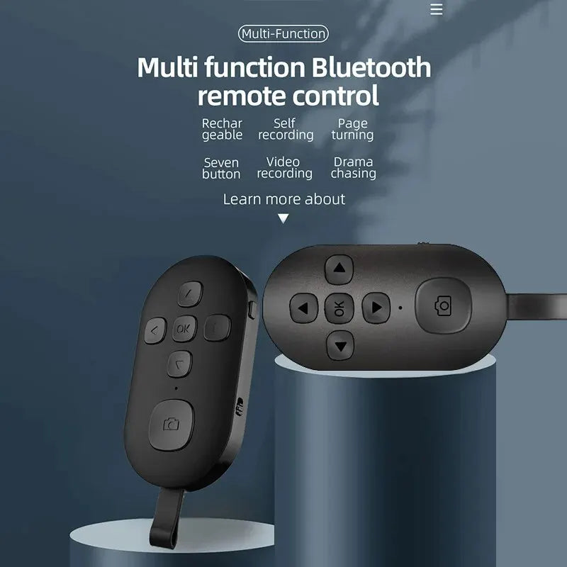 Wireless Bluetooth Mobile Selfie Remote Control for Xiaomi Apple - Instant Music Video & Photo Bluetooth Controller