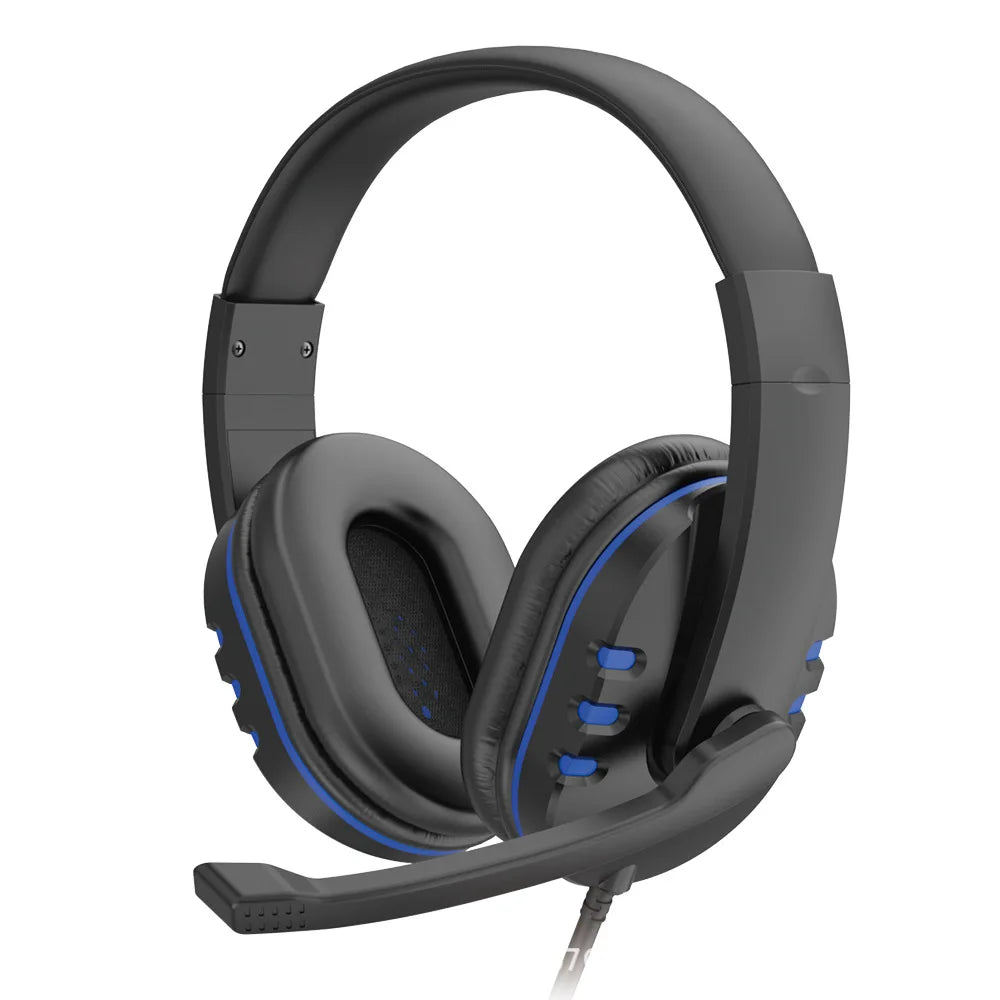 3.5mm Wired Gaming Headset with Microphone, Earphones for PS4, PlayStation 4, PC, and Computer Chat