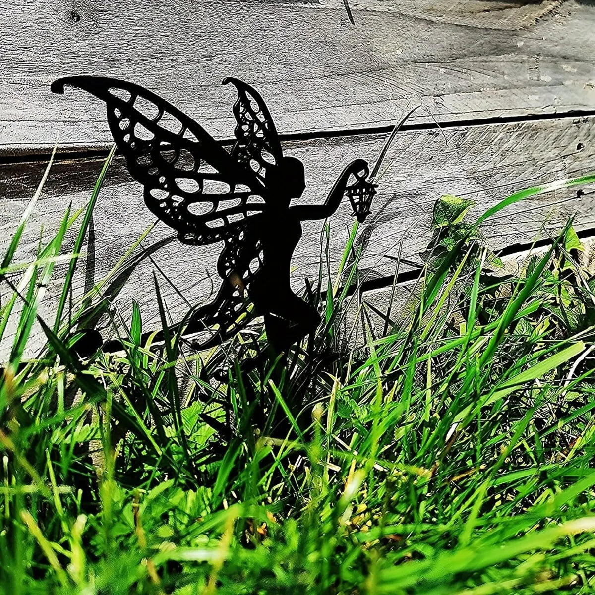 Metal Garden Fairy Outdoor Decor - Enhance Your Patio and Lawn with Enchanting Charm