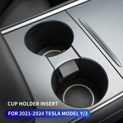 Central Control Cup Holder for Tesla Model Y/Model 3 2021-2024 - Drink Holder Car Interior Accessories