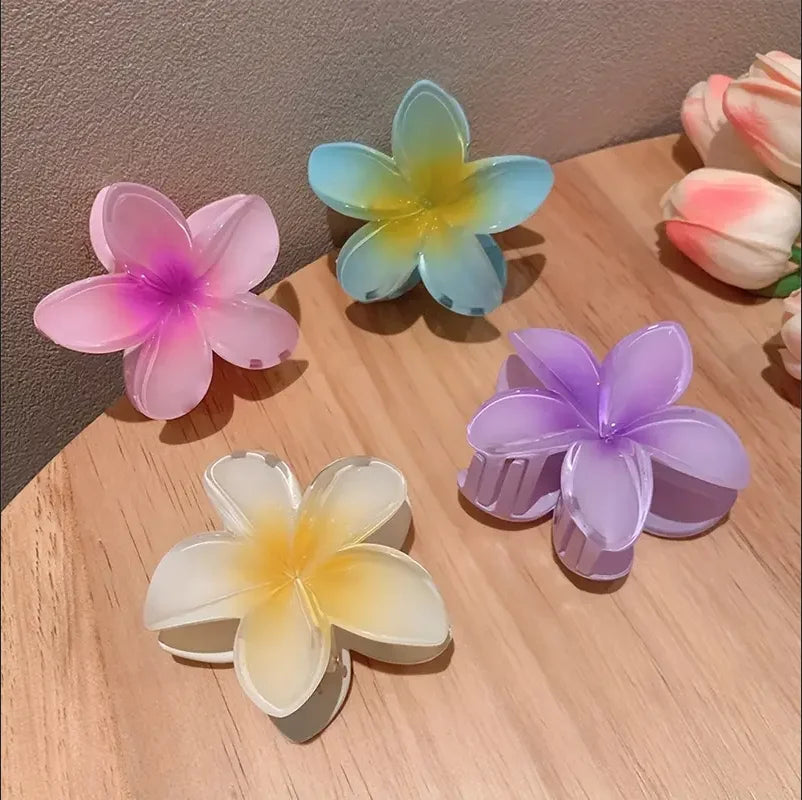 2/4PCS Boho Flower Hair Clips for Women – Large Egg Flower Barrettes and Hair Accessories