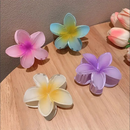 2/4PCS Boho Flower Hair Clips for Women – Large Egg Flower Barrettes and Hair Accessories