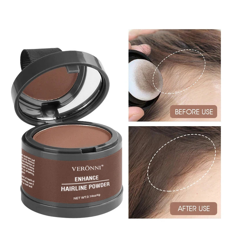 14 Color Hair Line Powder - Natural Instant Root Cover-Up, Waterproof Hairline Shadow Concealer for Hair Repair