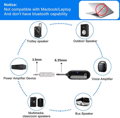 XIAOKOA Wireless Microphone Headset: UHF 2-in-1 Mic with LED Display - Handheld & Headset, 165 ft Range for Dynamic Performances