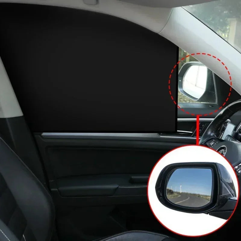 Magnetic Car Window Sunshade Cover with UV Protection - Mesh Curtain Protector for Side and Rear Windows, Auto Accessories